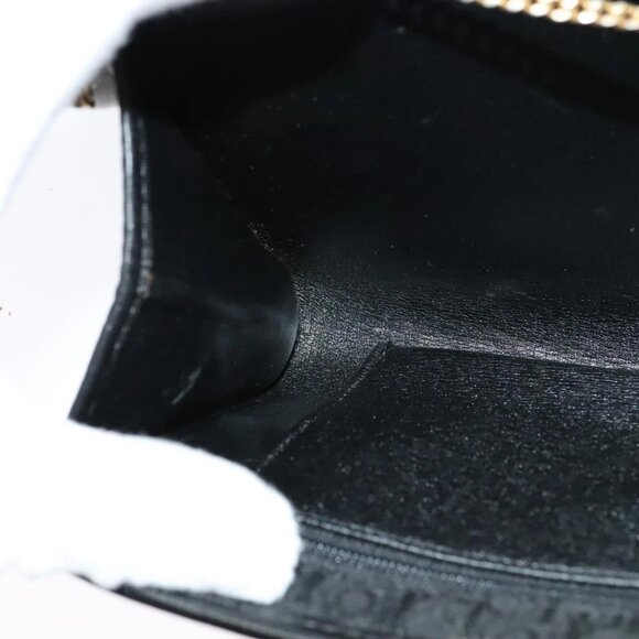 Christian Dior Trotter Canvas Chain Shoulder Bag Black Gold Auth yk18198 - Picture 13 of 16